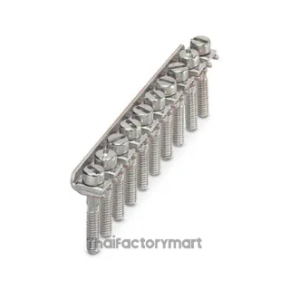 FB 10- RTK/S Screw bridge, pitch: 8.2 mm, number of positions: 10, color: silver 0311171