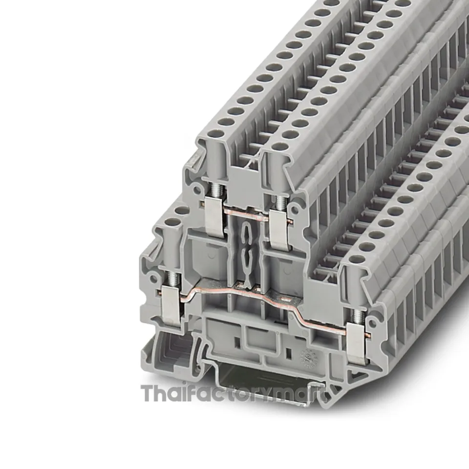 Phoenix Contact UTTB 4 Double-level terminal block (3044814), 4 mm², 30 A, 800 V, Screw connection, Gray รูปที่ 2