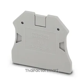 Phoenix Contact D-UT 2,5/10 End cover (3047028), Gray, Width 2.2 mm