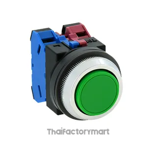 PushButton 30mm Momentayr 2NO2NC Green