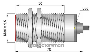 Inductive Proximity "AECO" Type SI30-BE15 NO K