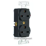7120GD ปลั๊กตัวเมียฝังขาล็อค 2P(2P,3W GND ) 15A 250V