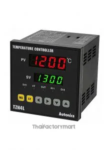 PID Temperature Controller, 1/4 DIN, Digital, Relay Output, 2 Alarm Outputs, 100-240 VAC
