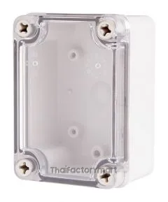 Enclosure Lift Off Cover ABS Clear 2.95×4.13×2.17"