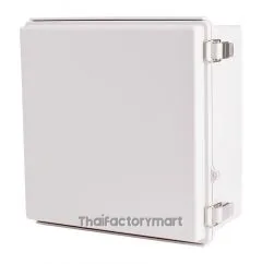 Enclosure, Hinge/Latch, PC Gray, 11.81×11.81×5.91"