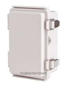 Enclosure, Hinge/Latch, ABS Gray, 3.94×5.91×2.76"