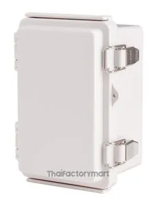 Enclosure, Hinge/Latch, ABS Gray, 3.94×5.91×3.35"