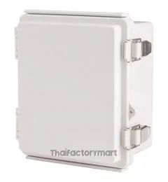 Enclosure, Hinge/Latch, ABS Gray, 5.12×5.91×3.35"