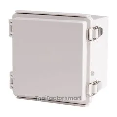 Enclosure, Hinge/Latch, PC Gray, 5.91x5.91x4.72"