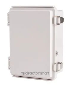 Enclosure, Hinge/Latch, ABS Gray, 5.12×7.09×3.35"