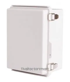 Enclosure, Hinge/Latch, ABS Gray, 6.69×8.66×4.33"