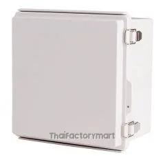 Enclosure, Hinge/Latch, ABS Gray, 8.27×8.27×5.12"