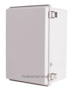 Enclosure, Hinge/Latch, ABS Gray, 9.84×13.78×7.09"