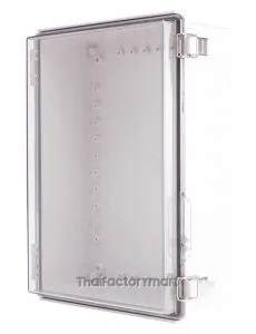 Enclosure, Hinge/Latch ABS Clear 11.02×14.96×5.12"