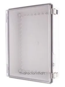 Enclosure, Hinge/Latch ABS Clear 11.81×15.75×4.72"