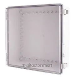 Enclosure, Hinge/Latch ABS Clear 13.78×13.78×5.91"
