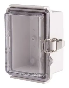 Enclosure, Hinge/Latch, PC Clear, 3.54×4.72×2.76"