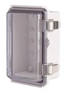 Enclosure, Hinge/Latch, PC Clear, 3.94×5.91×2.76"