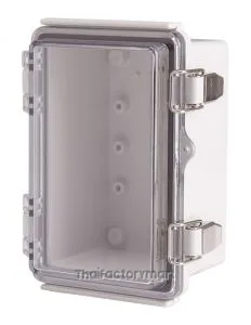 Enclosure, Hinge/Latch, ABS Clear, 3.94×5.91×3.35"