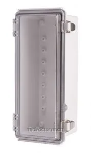 Enclosure, Hinge/Latch, ABS Clear 4.33×10.24×3.94"