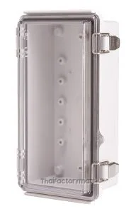 Enclosure, Hinge/Latch, ABS Clear, 4.33×8.27×2.95"
