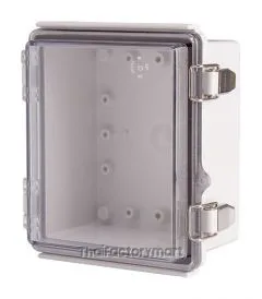 Enclosure, Hinge/Latch, PC Clear, 5.12×5.91×3.35"