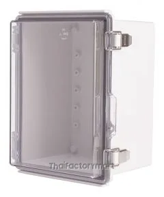 Enclosure, Hinge/Latch, ABS Clear, 6.30×8.27×5.12"