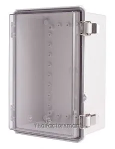 Enclosure, Hinge/Latch, PC Clear, 7.48×11.02×5.51"