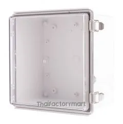 Enclosure, Hinge/Latch, ABS Clear, 8.27×8.27×5.12"