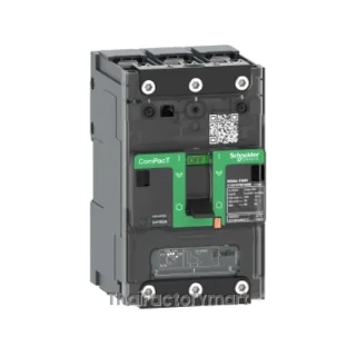 Circuit breaker, ComPacT NSXm 63E, 16kA/415VAC, 3 poles, TMD trip unit 16A, lugs/busbars