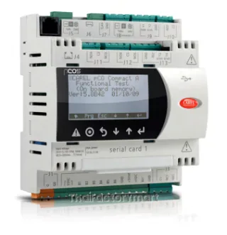 CAREL pCO Compact, 6 relays, 4 outputs, pGD1 built-in terminal, USB