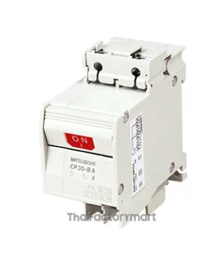 Mitsubishi Circuit Protector CP30-BA, 2 pole, 0.3A, characteristic code 2-I