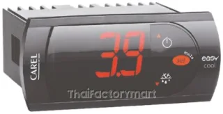 Carel PZD On/Off Temperature Controller, 81 x 36mm, NTC Input, 115 / 230V ac Supply