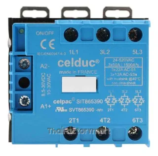 Celduc 22 A Solid State Relay, Zero Crossing, DIN Rail, Thyristor, 510 V ac Maximum Load