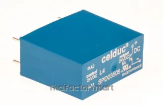 Celduc 5 A SPST Solid State Relay, DC, PCB Mount, MOSFET, 30 V dc Maximum Load