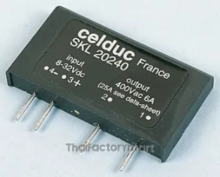 Celduc 25 A Solid State Relay, Zero Crossing, PCB Mount, Thyristor, 600 V ac Maximum Load