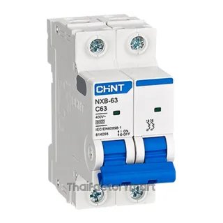 814090 Chint NXB-63 Miniature Circuit Breaker (MCB) 2P 6A Curve C 6kA