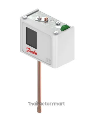 060-600966 Danfoss KP7B Pressure Switch, 8 - 32 bar, differential 4 bar, Solder 6 mm, SPDT, Manual Max reset, IP30