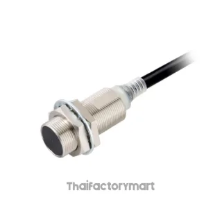 Proximity sensor, inductive, nickel-brass, short body, M18, shielded, 5 mm, DC, 3-wire, NPN NO, 2 m cable