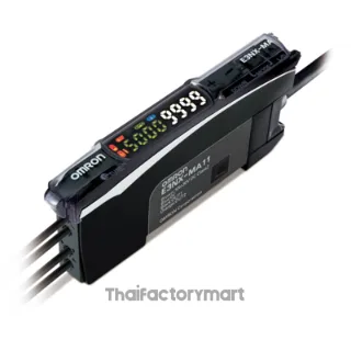 Fiber amplifier, 2 fiber input, twin digital display, smart tuning, multiple functions, 2 NPN output, 2 m cable