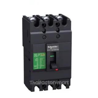 circuit breaker, EasyPact EZC100B, TMD, 20A, 3 poles 3d