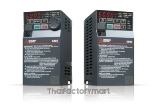Mitsubishi FR-E800 Inverter, Three-Phase 200V Class, 0.75 kW, Model FR-E820-0.75K-1