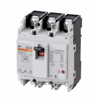 BW100EAG 75A 3P Fuji Electric MCCB BW Series, 3 Poles, 75A, 100AF frame