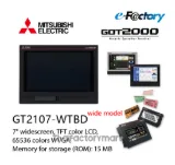 GOT2000;7"wideTFT;DC;WVGA;65k colors;RS-422/485;RS-232;USB;Eth;SD;Black รูปที่ 2