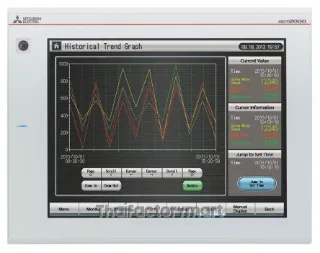 GT2712-STWD : Mitsubishi GT27 Series GOT2000 Touch Screen HMI 12.1 in TFT LCD 800 x 600pixels
