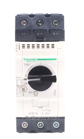 Schneider GV3P656 Motor Circuit Breaker, TeSys Deca 3P, 48 - 65 A, Thermal-Magnetic, Rotary Handle, Lug Terminals