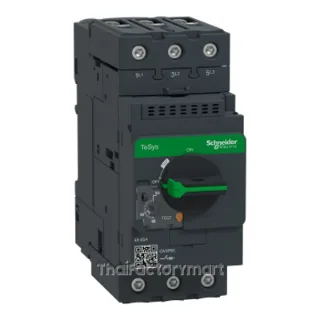 Schneider GV3P65 Motor Circuit Breaker, TeSys Deca 3P, 48 - 65 A, Thermal-Magnetic, Rotary Handle, EverLink Terminals