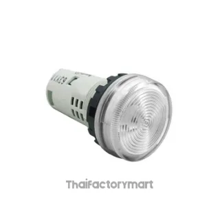 PILOT LIGHT 22 mm.WHITE 230/240V AC