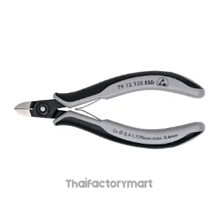 79 12 125 ESD Precision Electronics Diagonal Cutters ESD DIN ISO 9654