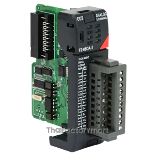 Analog Out 8 Ch, 4-20mA res. 12 bit DirectLOGIC DL205 analog input module, 8-channel, current, 12-bit, input current signal range(s) of 4-20 mA, external 24 VDC required.